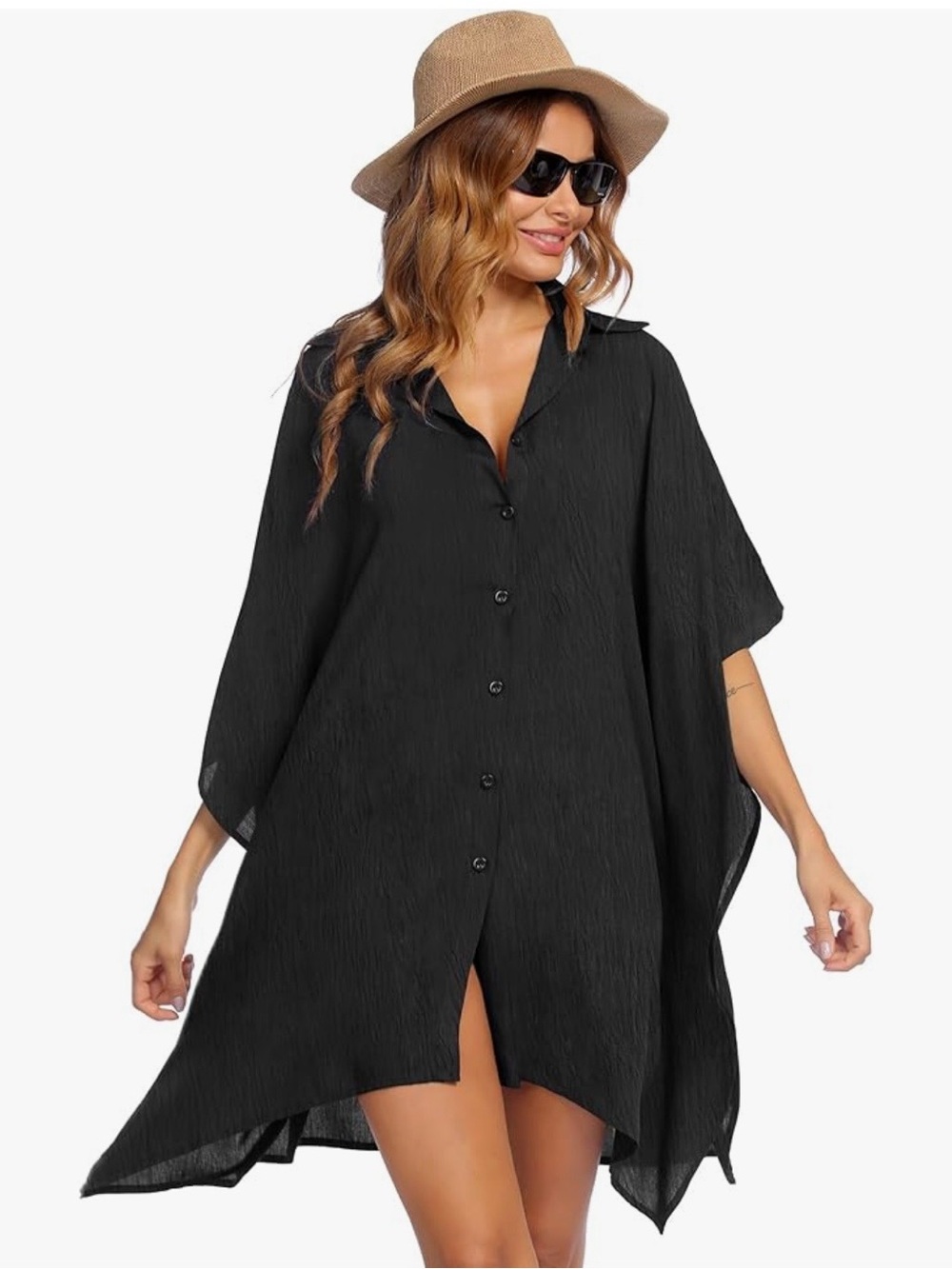 Lightweight Kaftan Oversized Beach Swimsuit Coverup - XXL